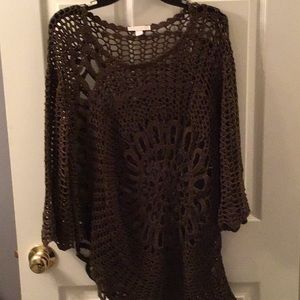 Like new 1X knit sweater Olive Westport